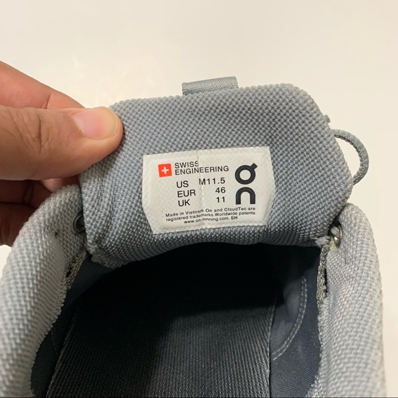 On Cloud Grey Cloud Dip Mens Size 11.5 Shoes - Picture 7 of 11